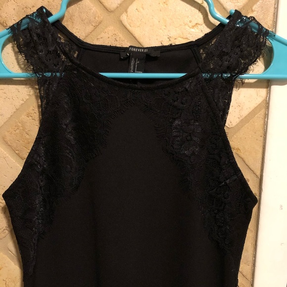 Forever 21 Black Fitted Dress - Picture 4 of 4